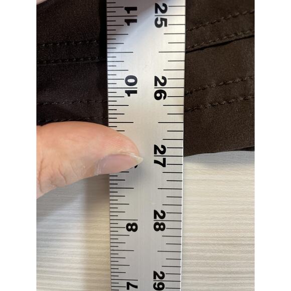 Chico's Zenergy Neema Court Side Jacket Womens Size 3 Chocolate Hooded Full Zip - Picture 4 of 11